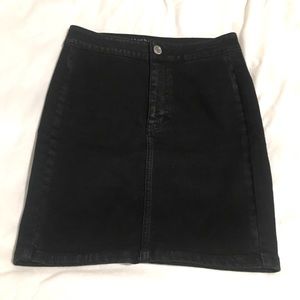 American Eagle Black Jean Skirt